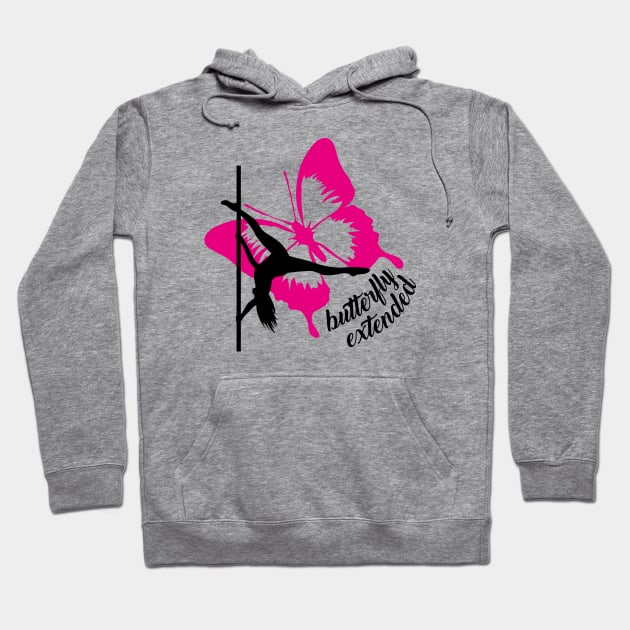 Pole Dance Butterfly Extended Hoodie by milemile